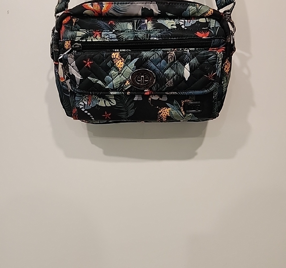 Lug Tropical Print Crossbody Bag Lightweight Travel Organizer Colorful Women’s - Picture 3 of 8